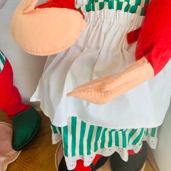 ANNALEE Mrs Claus Mr Santa Claus Merry Christmas 18” 1993 vntg Dolls - Picture 6 of 13